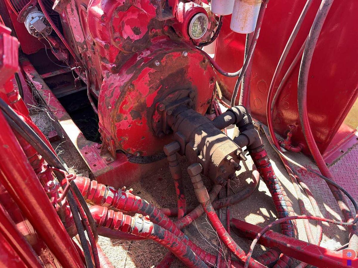 Used POWER SWIVEL SKID (NO SWIVEL) W/ DETROIT 4-71 DIESEL ENGINE, HOSES & REELS