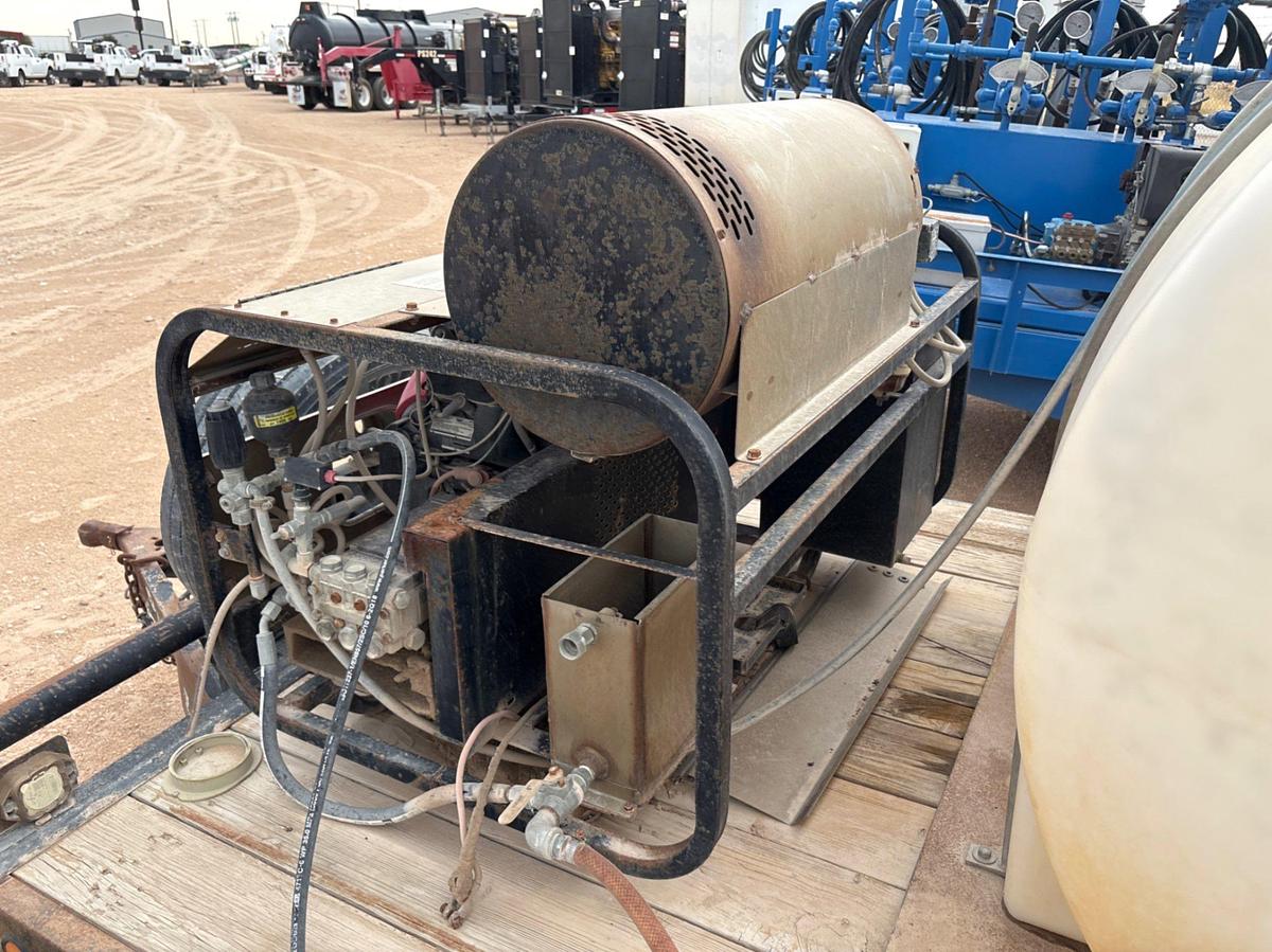 Used 14’ x 6.5’ T/A BUMPER PULL PRESSURE WASH TRAILER