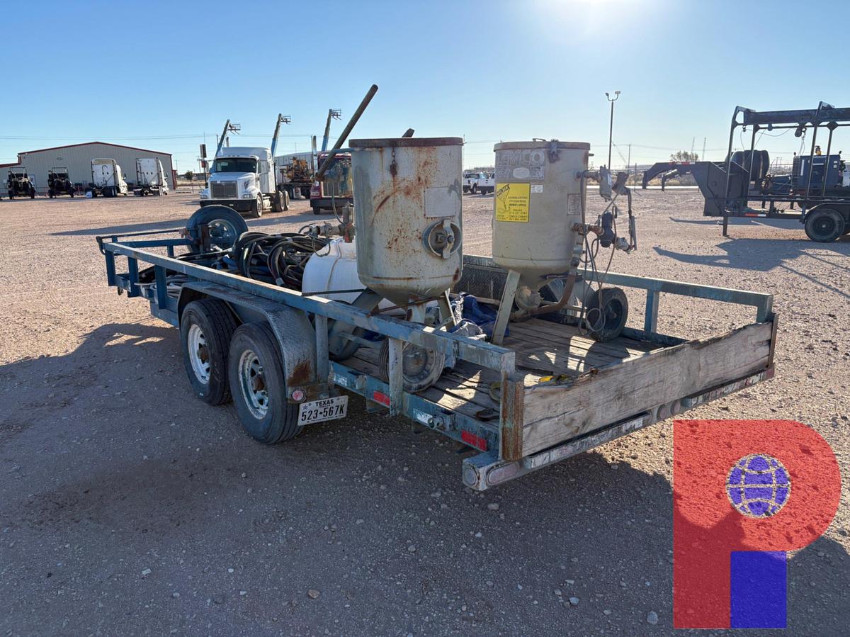 Used 2015 PJ 20’ X 7’ T/A BUMPER PULL SANDBLASTING TRAILER