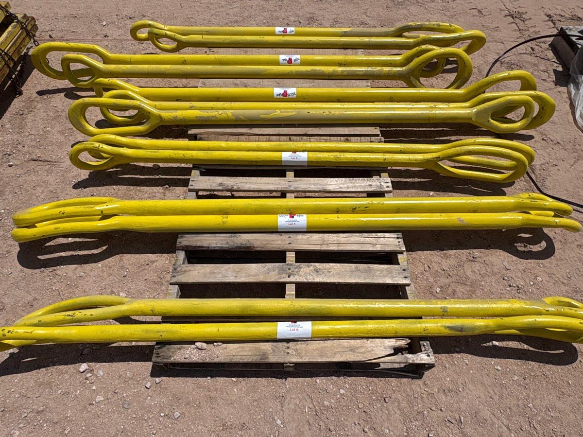 Used (2) 1-3/4” x 96” elevator links