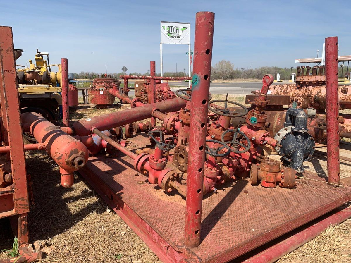 Used 14’ x 8’ x 6’ 4” Skidded Choke Manifold