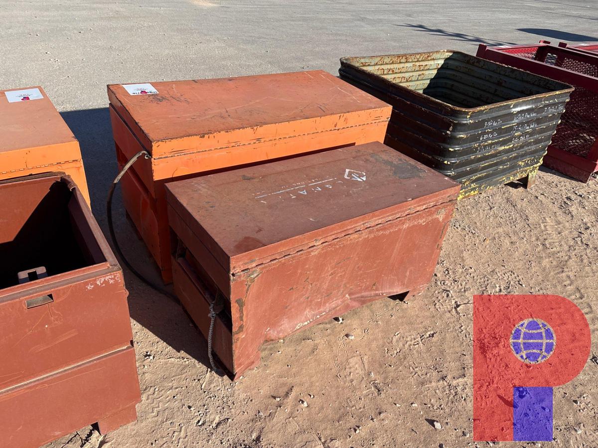 Used (2) JOB BOX TOOLBOXES, 4’ X 2’ X 2’ & 3.5’ X 20” X 20”