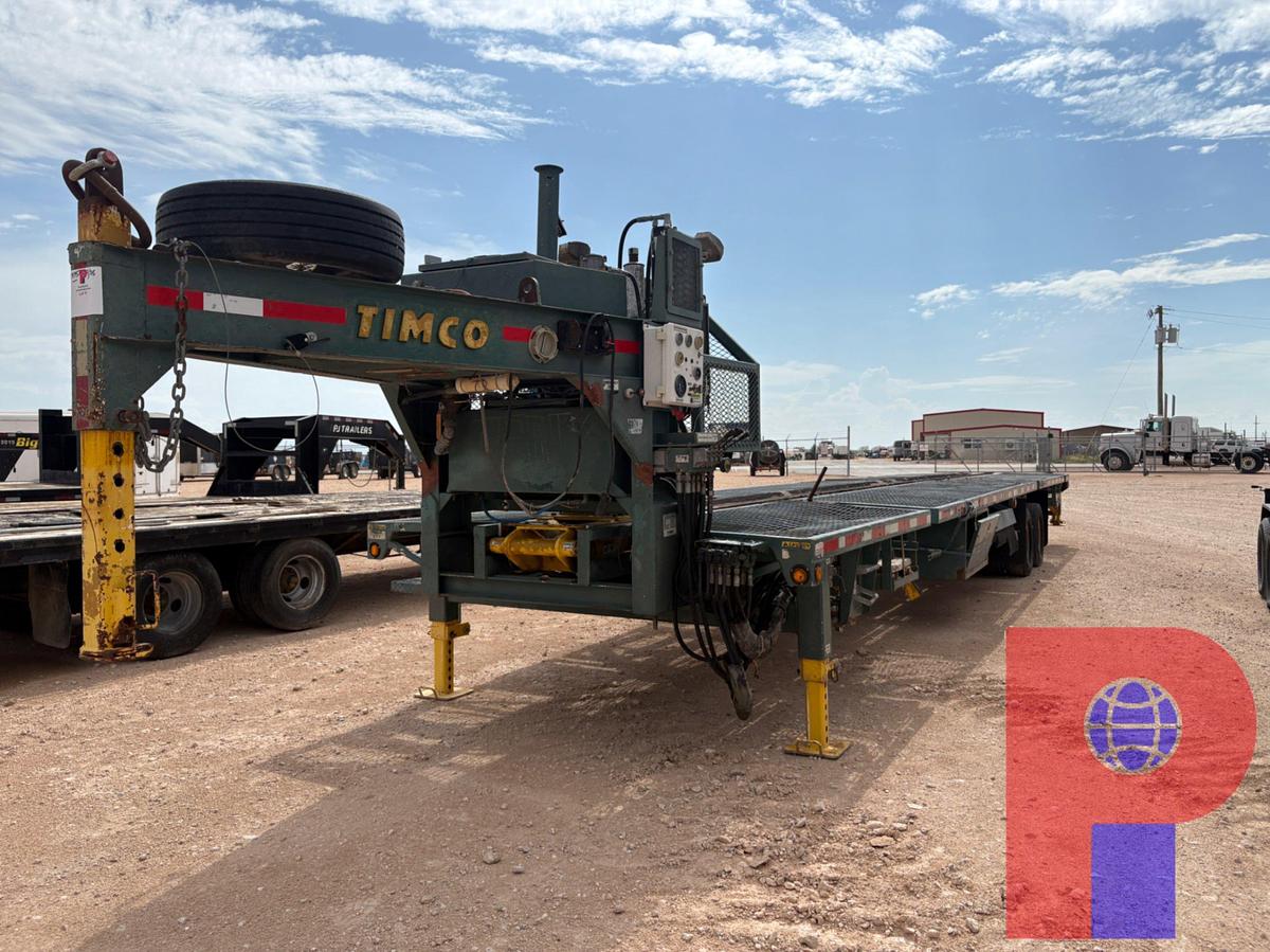 Used FORUM 40’ X 8’4” T/A GOOSENECK HYDRAULIC PIPE HANDLER TRAILER