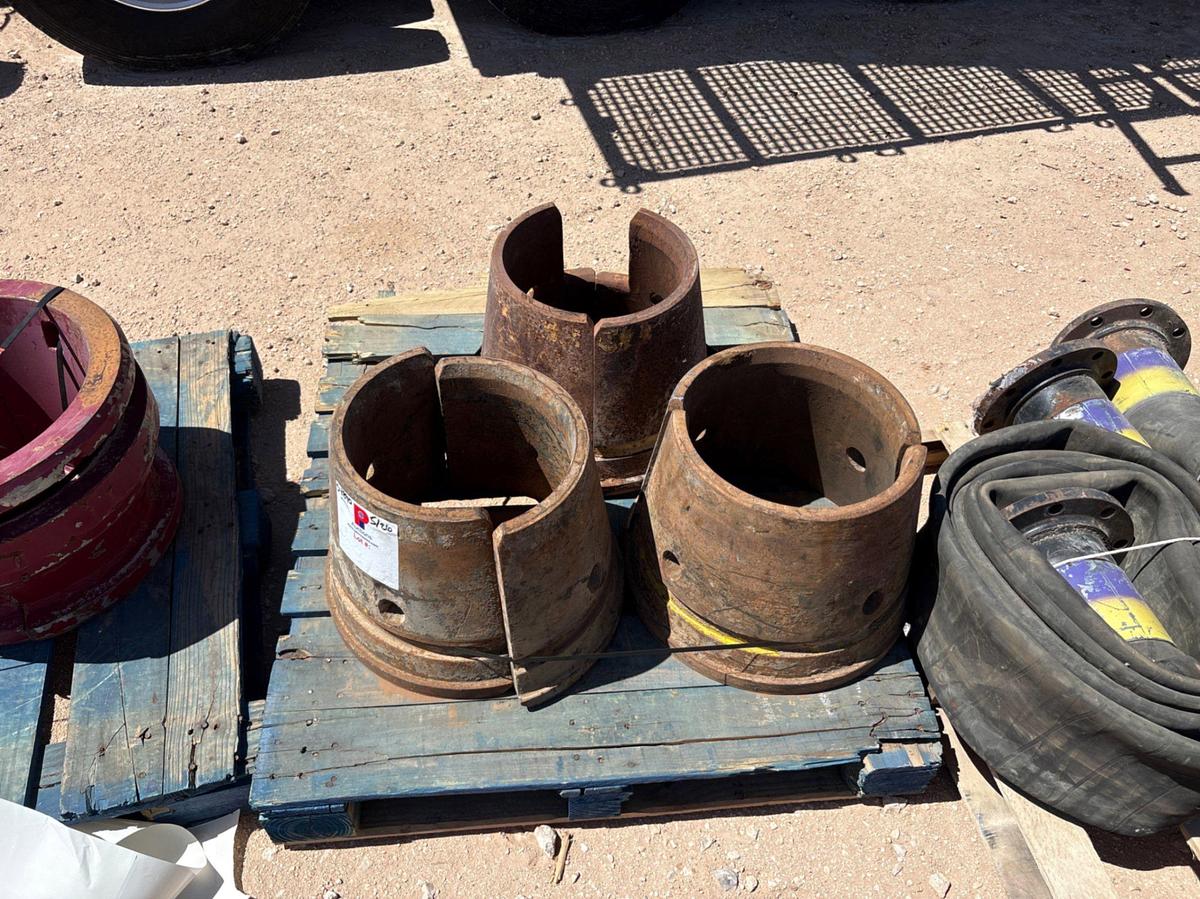 Used (3) sets of rotary table bushing inserts