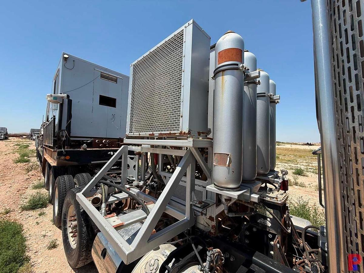 Used 2013 PETERBILT 367 QUAD AXLE COIL TUBING HAUL TRUCK (INOPERABLE)