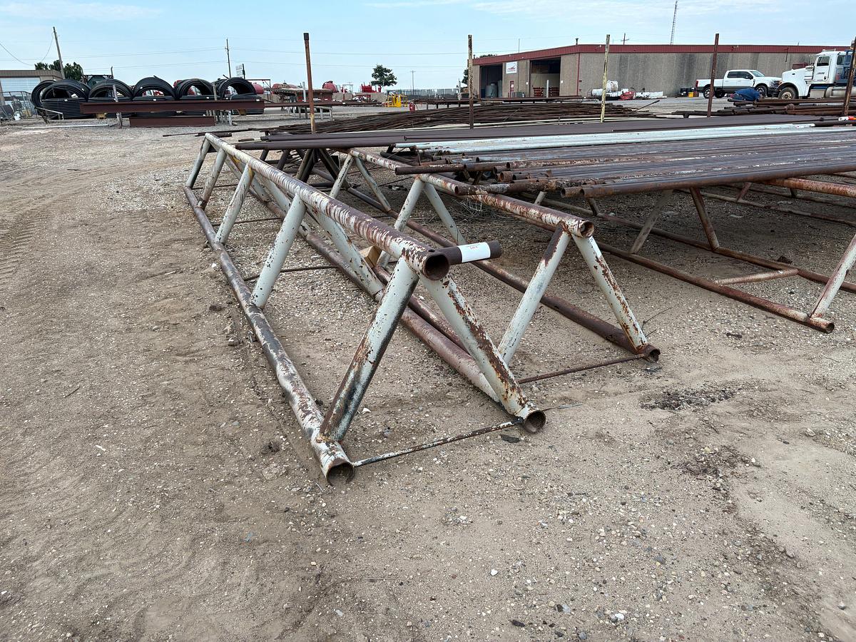 Used (3x$) (2) 25’ x 36” & (1) 30’ x 36” triangle pipe racks