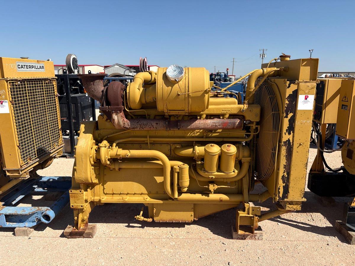 Used CAT D353E diesel engine w/ radiator
