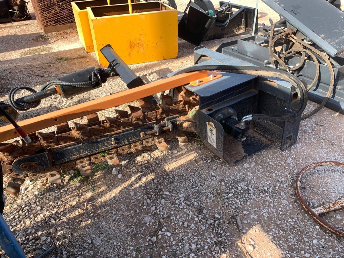 Used Wolverine Skid Steer Trencher Attachment