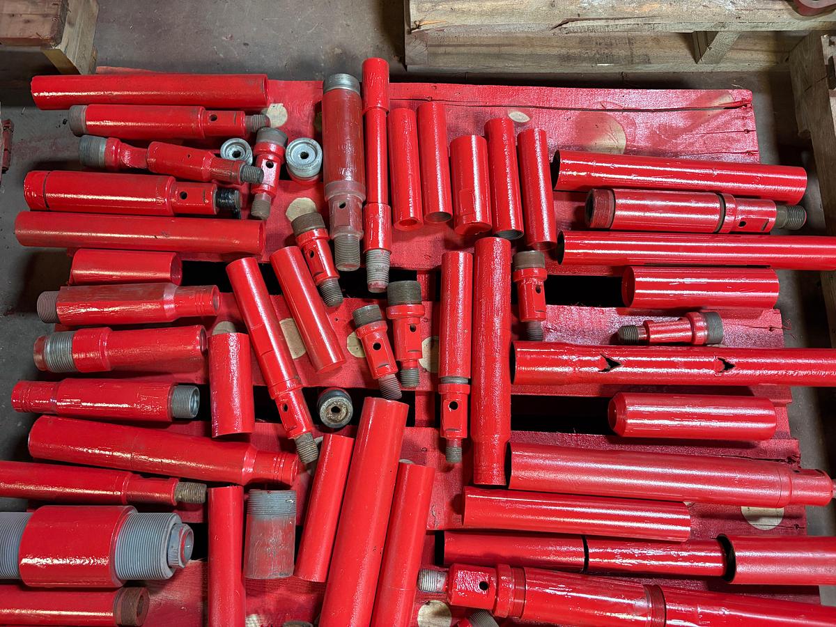 Used Pallet of assorted sucker rod fishing tools, overshots, & mandrels