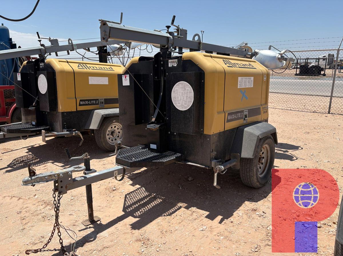 Used ALLMAND MIX-LITE S/A BUMPER PULL 8KW LIGHT TOWER/GENERATOR TRAILER