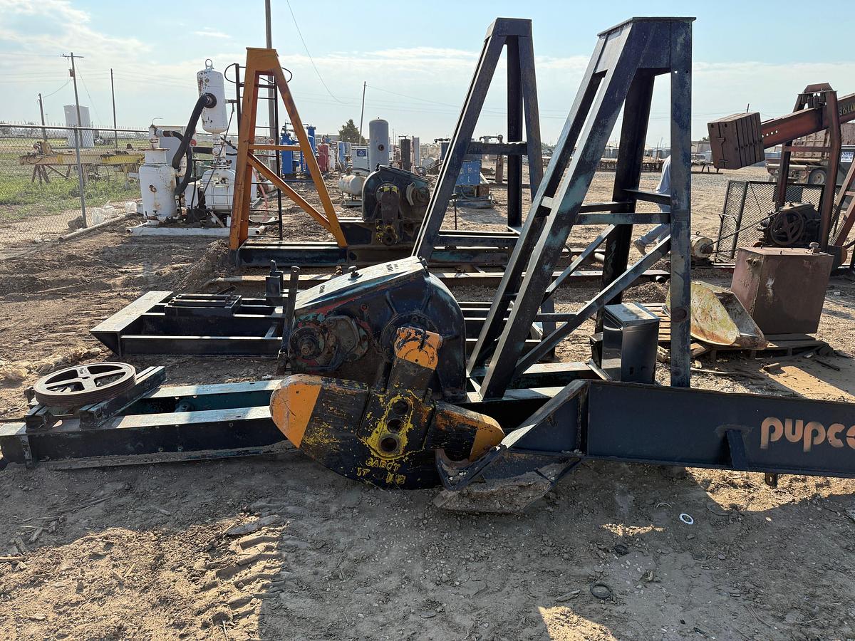 Used (1) CABOT 40 D, (1) CABOT TYPE 11 PUMPING UNIT GEAR BOXES, (3) SKIDS, & RELATED, INCOMPLETE F/ PARTS