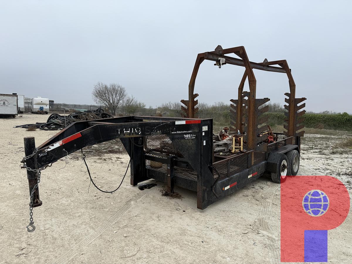 Used 2011 THIB’S TRAILERS 16’ T/A MONORAIL GOOSENECK TRAILER