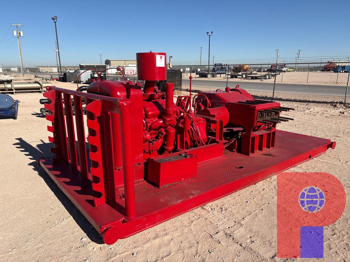Used GARDNER DENVER 1PE-172 TRIPLEX PUMP, SKIDDED
