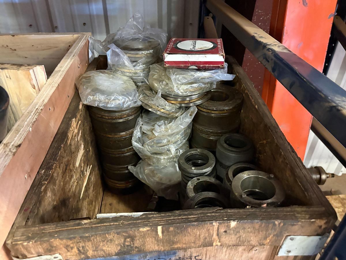 Used (5 shelves) of assorted frac valve parts