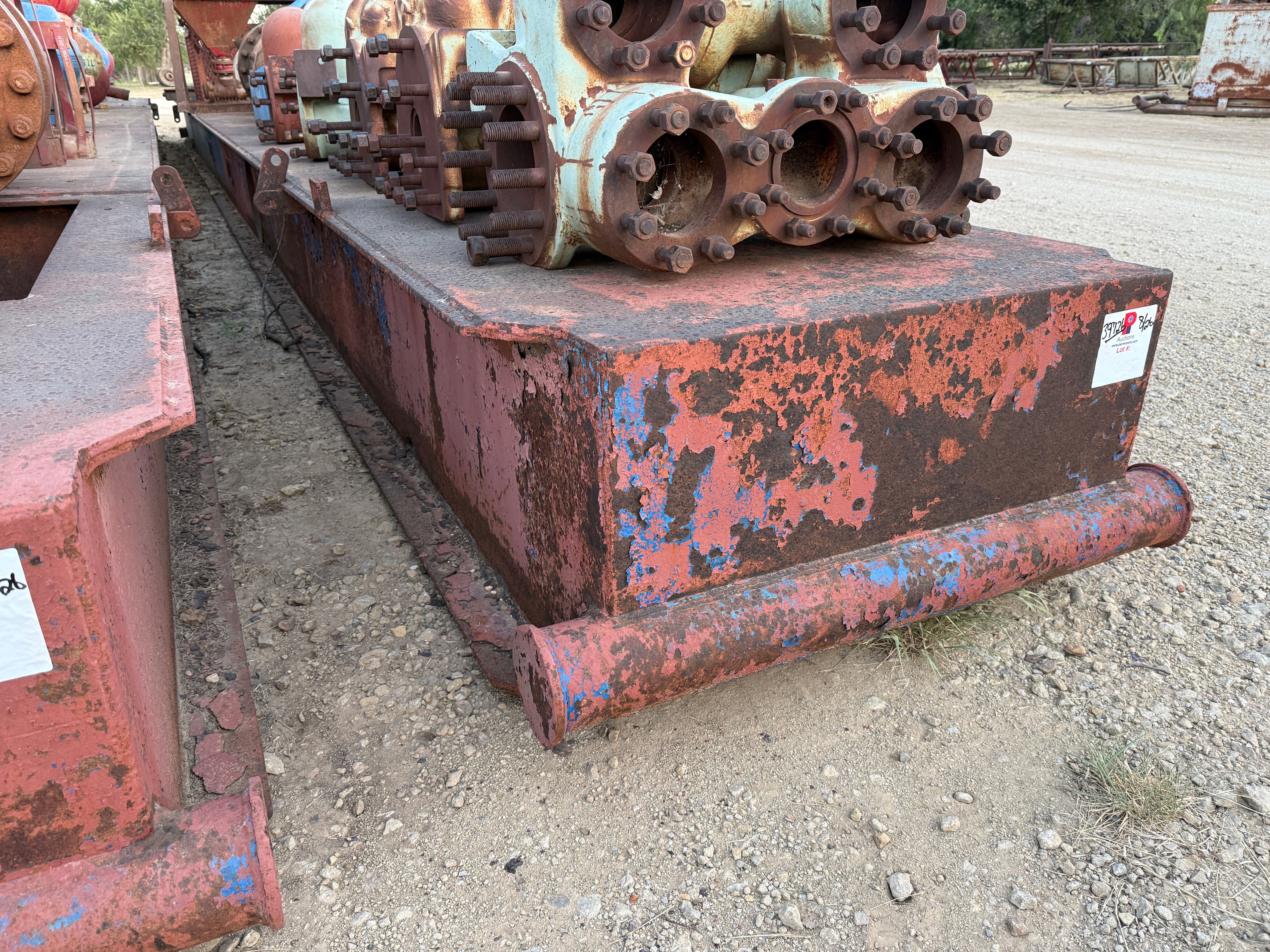 Used (2) 50’ x 4’ x 2’ PONY SUBSTRUCTURES W/ 19” UTILITY HOLE & FORK POCKETS, SKIDDED