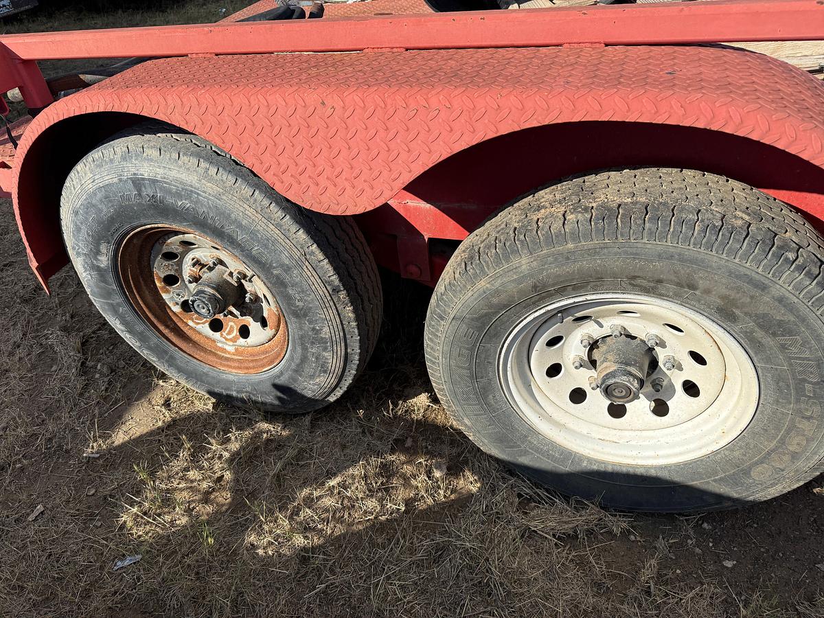 Used 2018 SHOP 12’ X 82” T/A BP STEEL BED UTILITY TRAILER