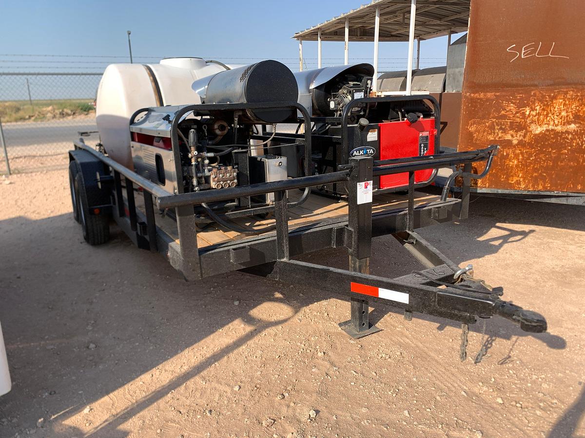 Used 2012 18’ x 7’ T/A BUMPER PULL PRESSURE WASHER TRAILER