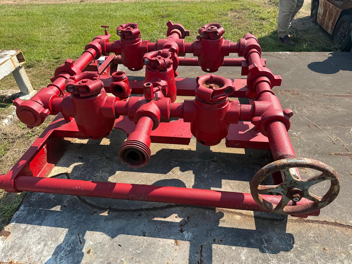Used 2” FIG 1502 15K WP PLUG VALVE MANIFOLD