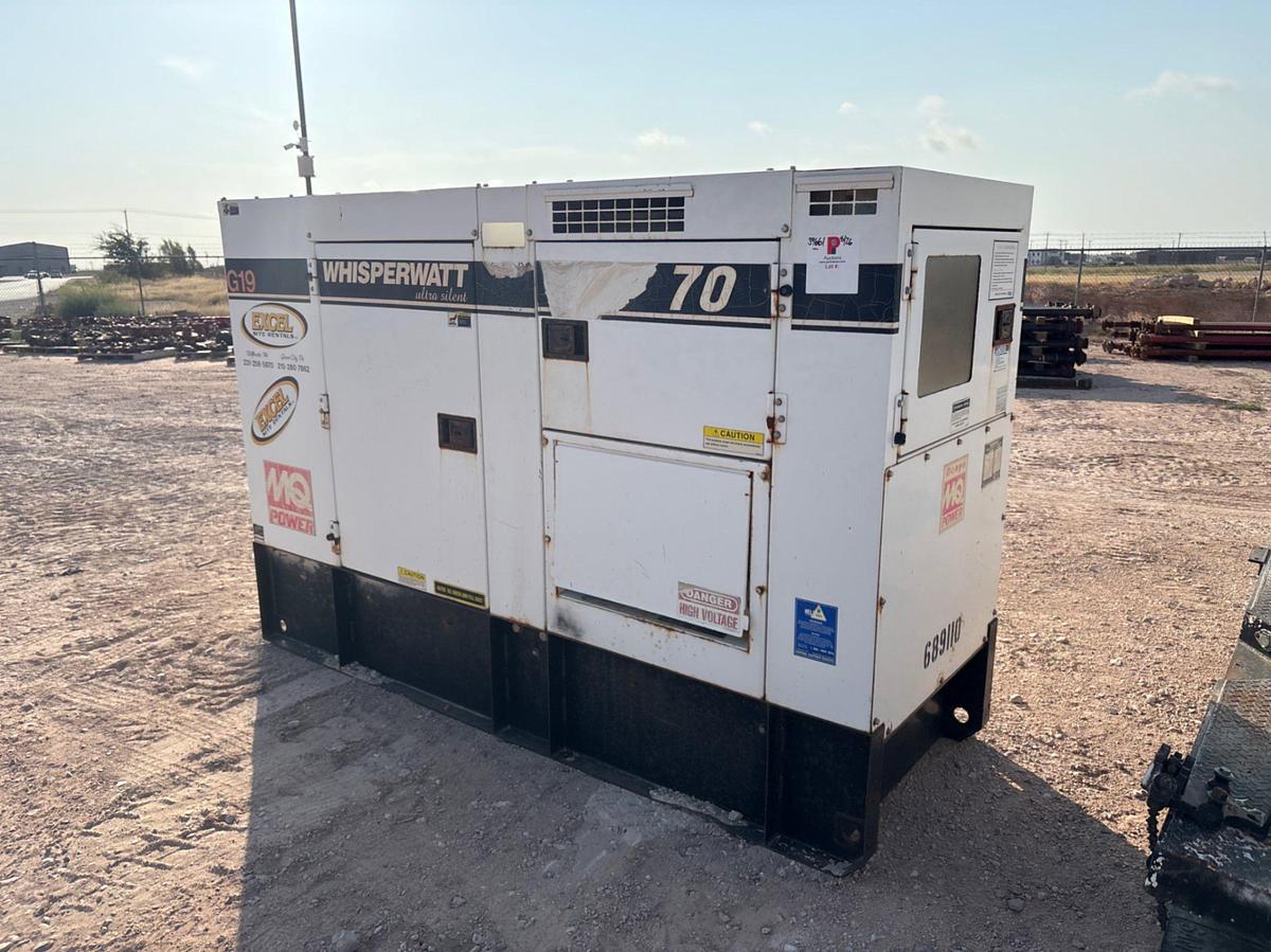 Used WHISPERWATT DCA-70USI DIESEL POWERED AC GENERATOR