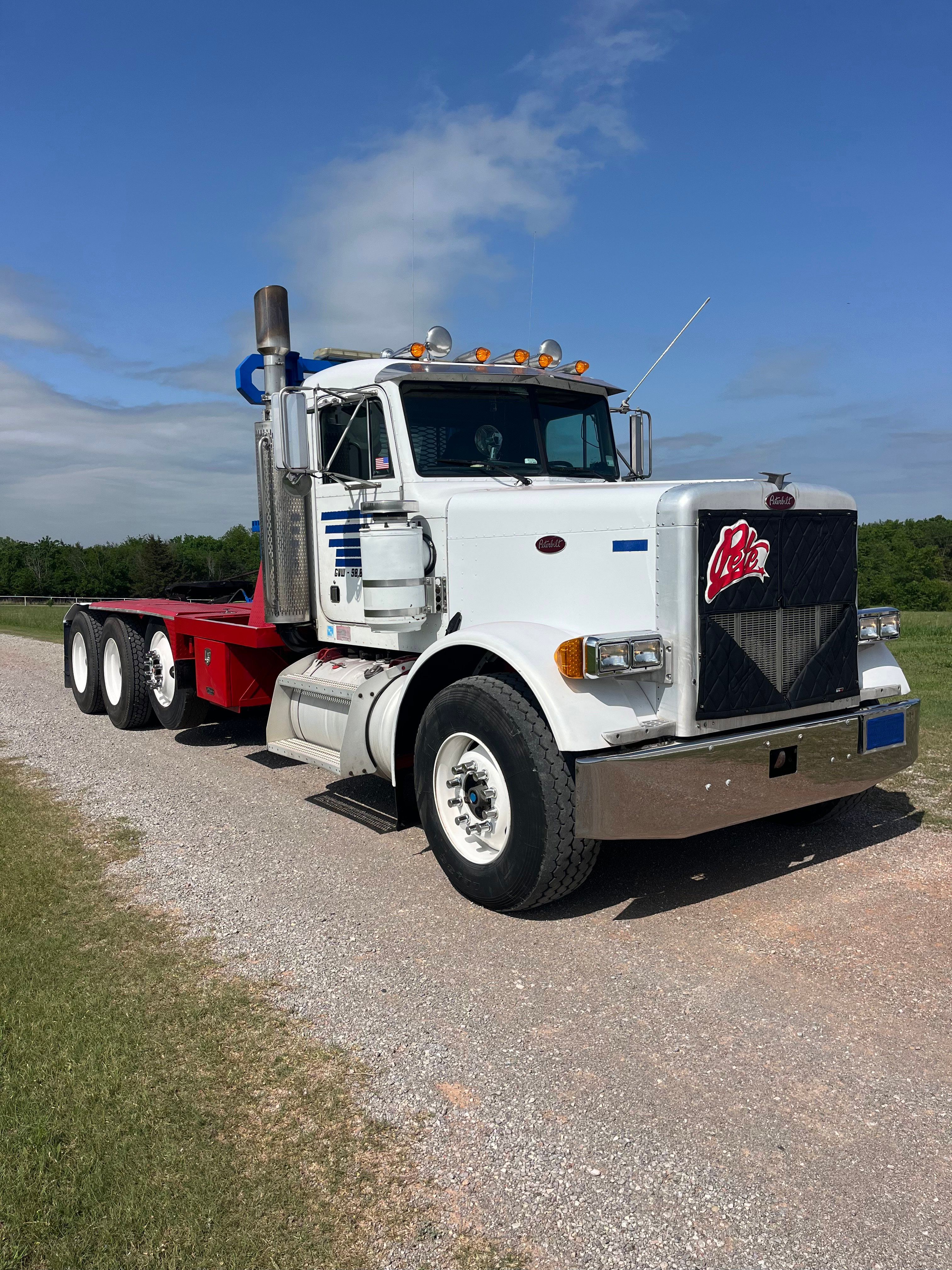 Used 1998 PETERBILT MODEL 379, 4-AXLE WINCH TRUCK TRACTOR