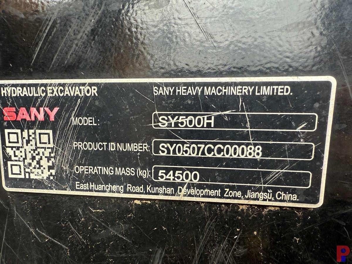 Used 2022 SANY SY500H CRAWLER EXCAVATOR **5 YEAR 5000 HOUR WARRANTY FROM IN SERVICE DATE**
