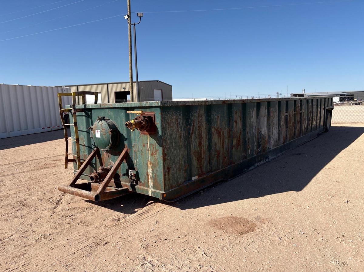 Used 44’ X 8.5’ S/A 250BBL OPEN TOP FLUID TANK