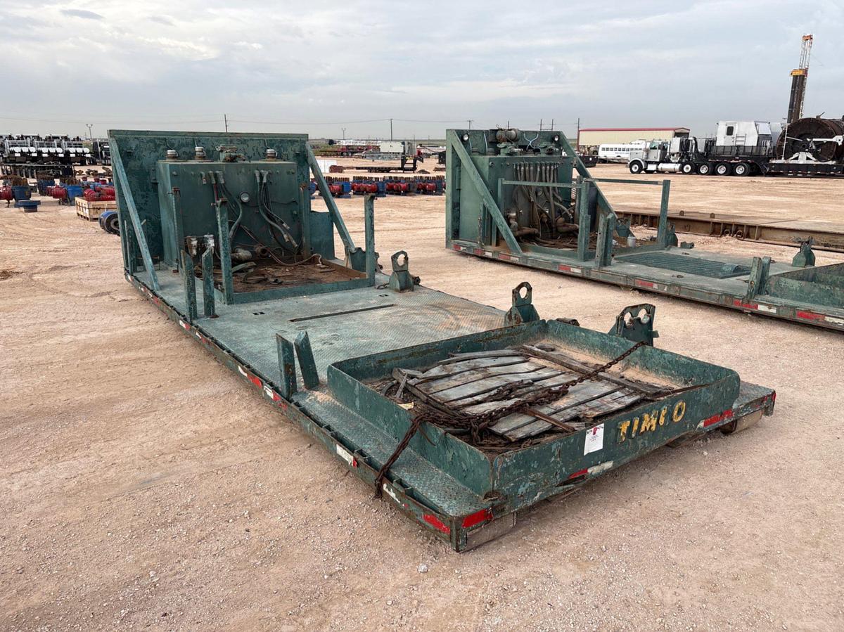 Used 22’ x 102” ROLL-OFF CASING HPU FLATBED SKID