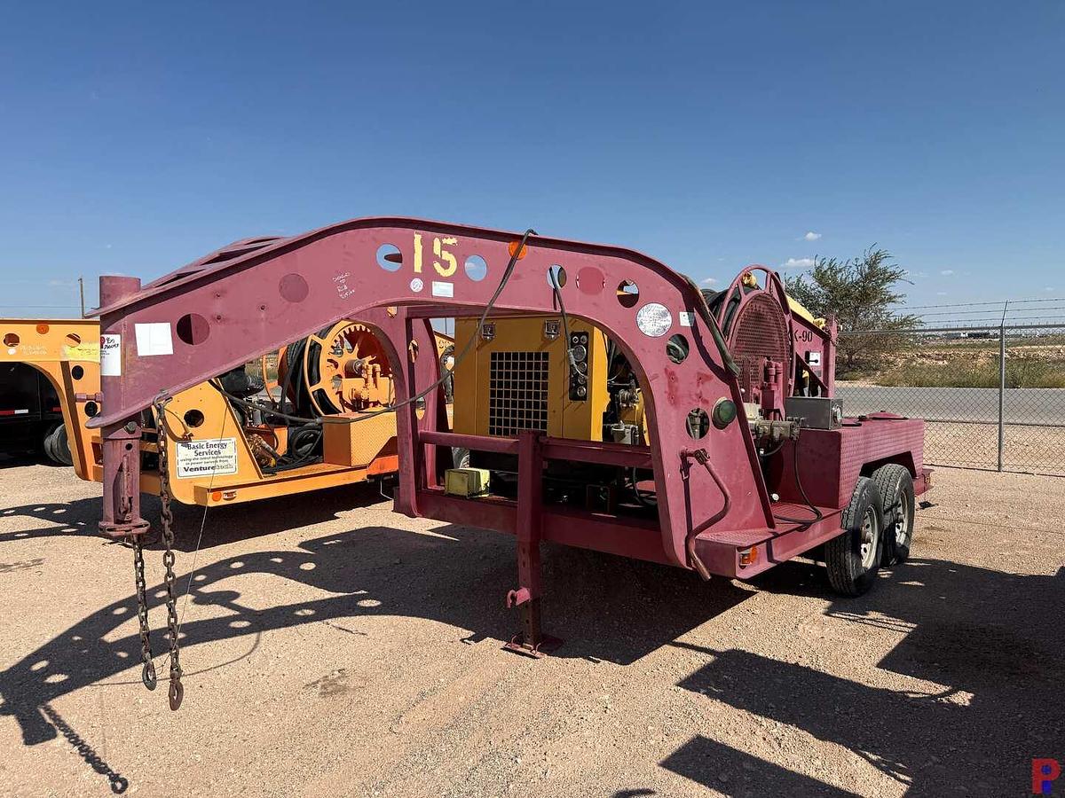 Used 2007 VENTURETECH XK-90 90 TON POWER SWIVEL ON 14' T/A TRAILER (INCOMPLETE)