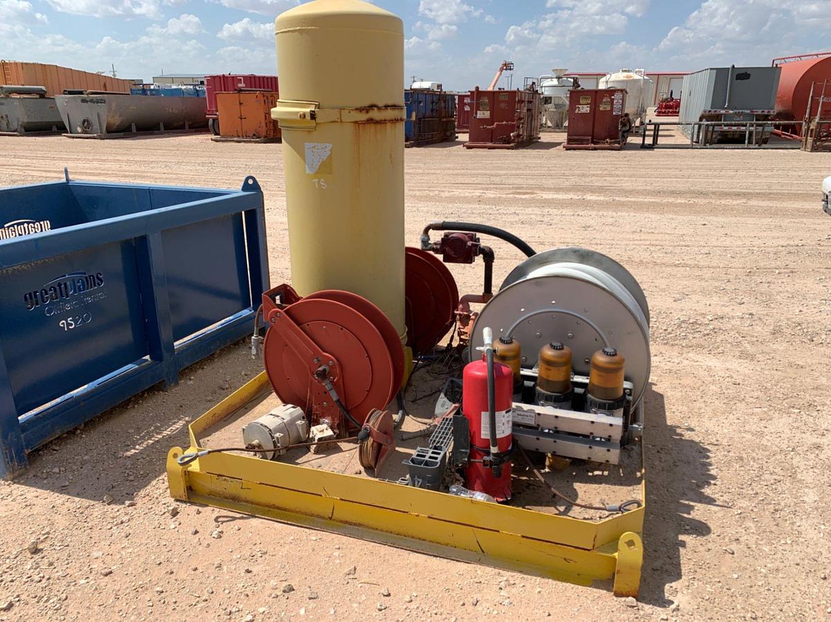 Used 6’ x 6’ x 7’ Skidded Air and Fueling Station