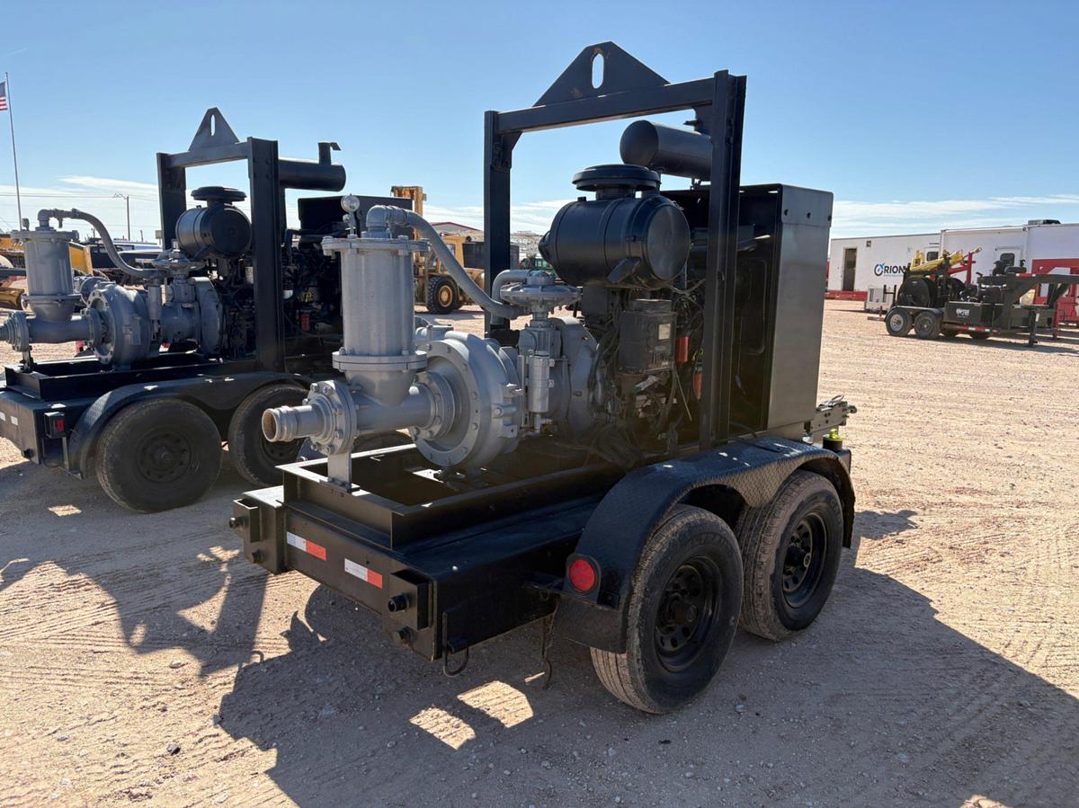 Used Pioneer prime series 6X4X17 cent pump mtd on t/a bumper pull trailer