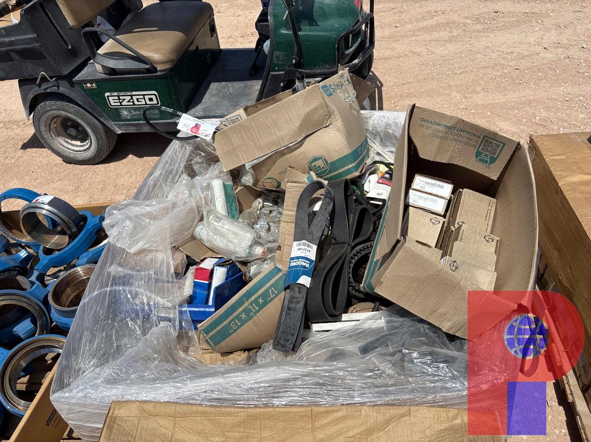 Used (2 PALLETS) ASSORTED ENGINE PARTS