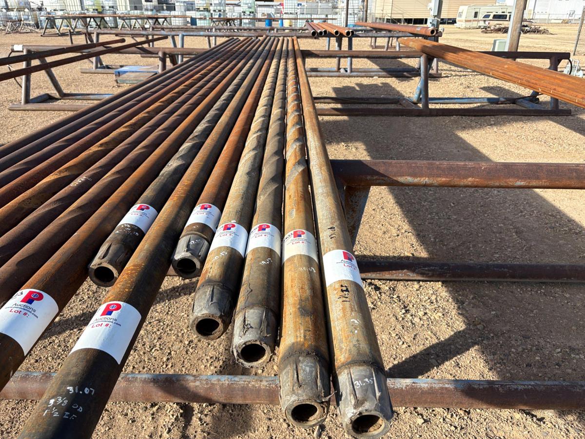 Used 3-3/8”OD X 1-7/8”ID X 30.03’L SPIRAL DRILL COLLAR W/ 2-3/8IF CONNECTIONS