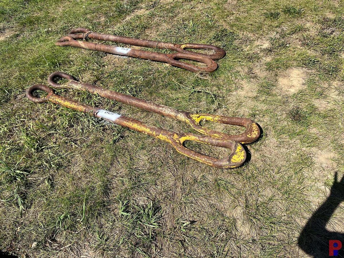 Used (2) 2” X 72” ELEVATOR LINKS