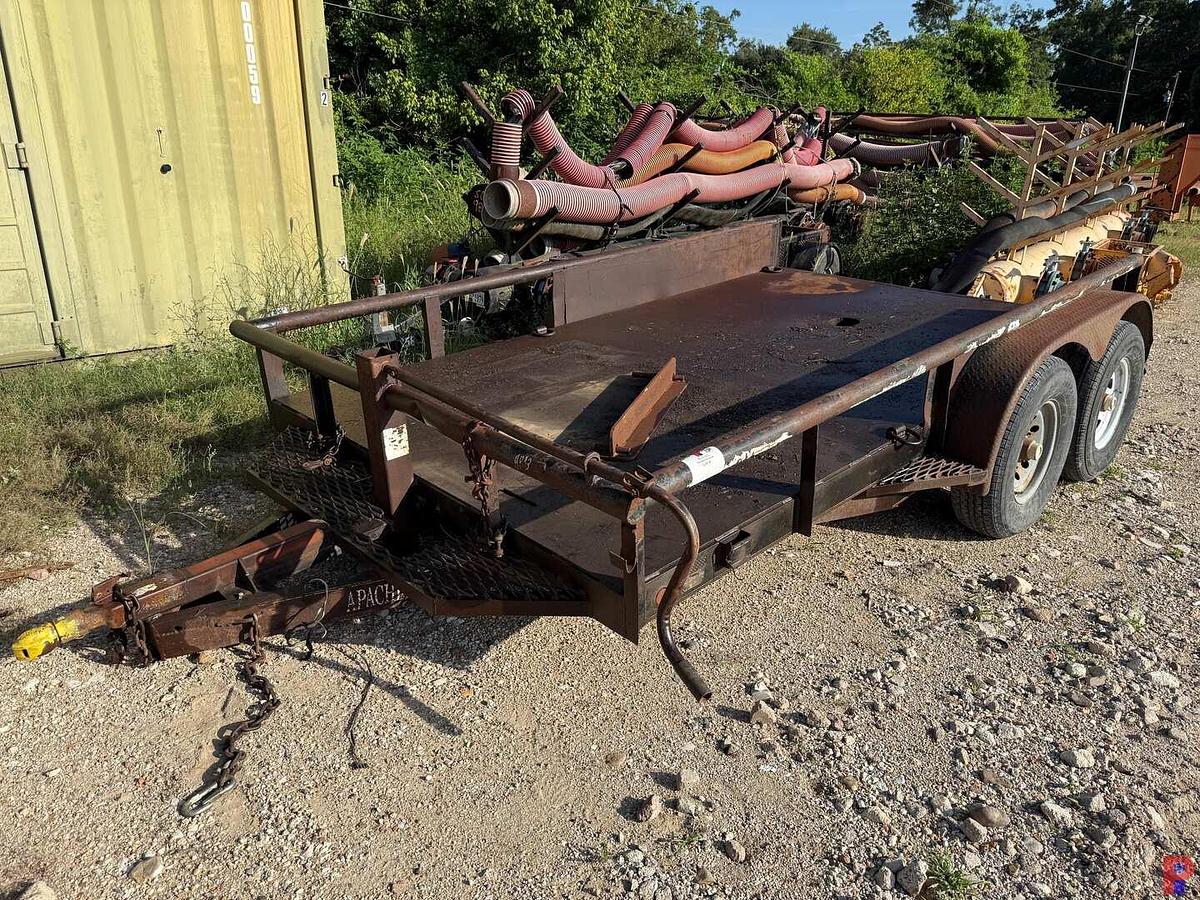 Used 14’ X 83” T/A STEEL BED BUMPER PULL UTILITY TRAILER