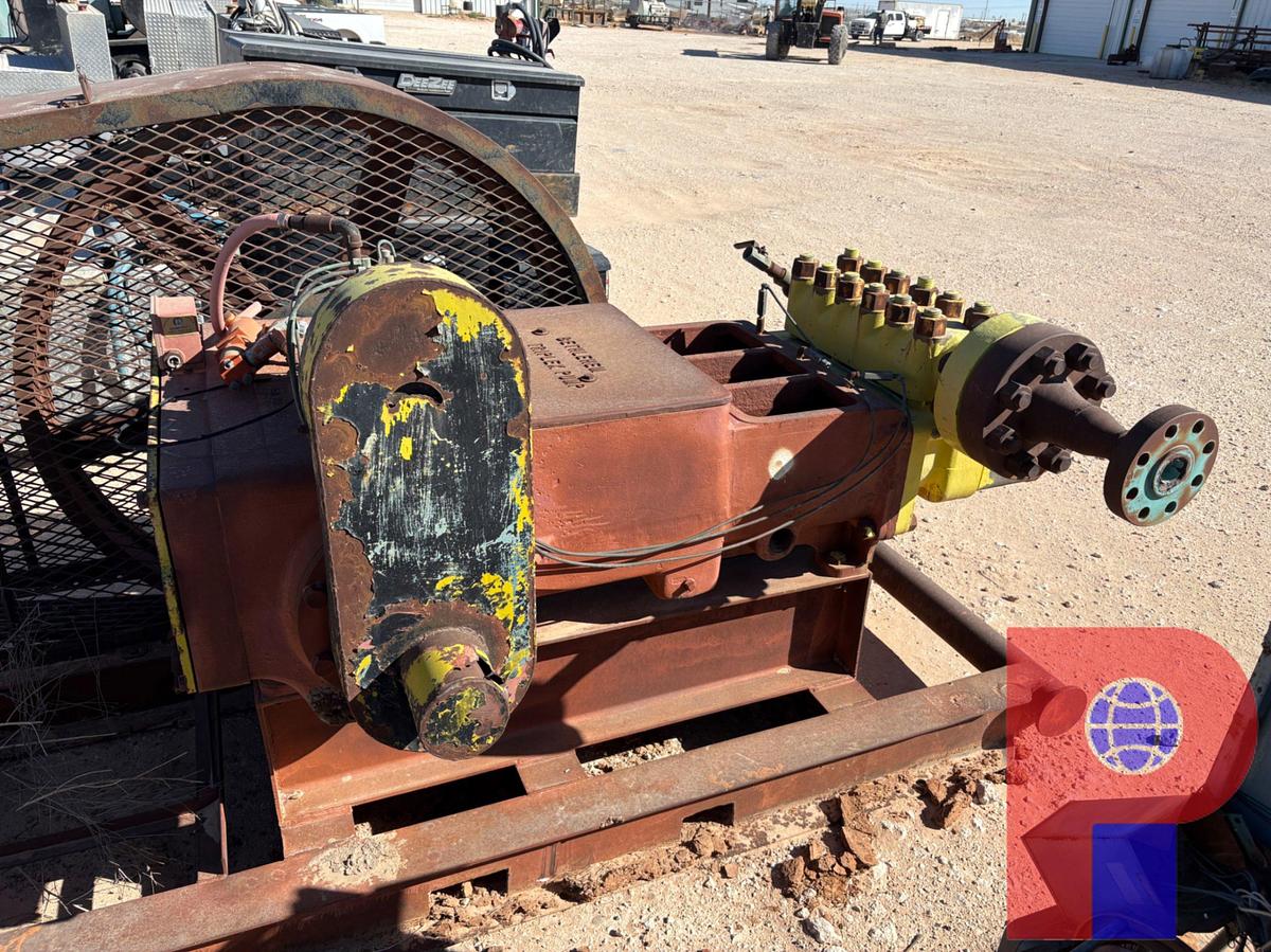 Used BETHLEHEM B-150 TRIPLEX PUMP, SKIDDED & INCOMPLETE PRESSURE WASHER SKID