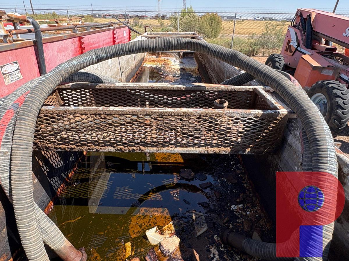 Used 38’ X 8’ X 4’ OPEN TOP FLUID TANK