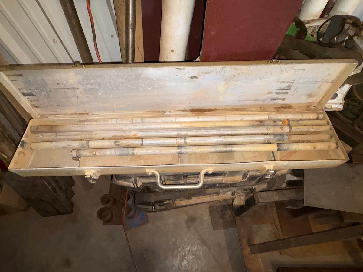 Used Lot w/ (3) job boxes w/ contents, trailer hitches, air & hydraulic hoses, safety harnesses, ladders, etc.