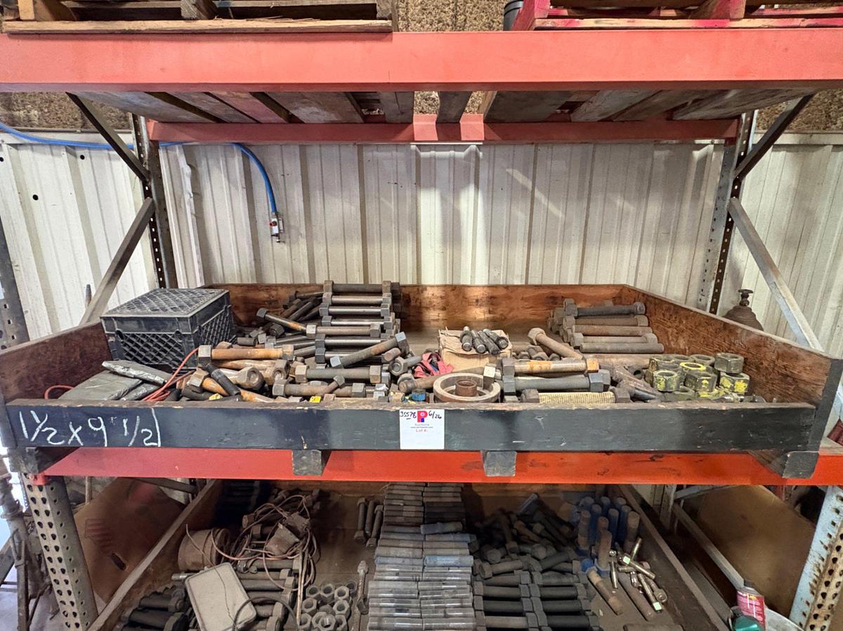 Used Pallet of assorted stud bolts & nuts