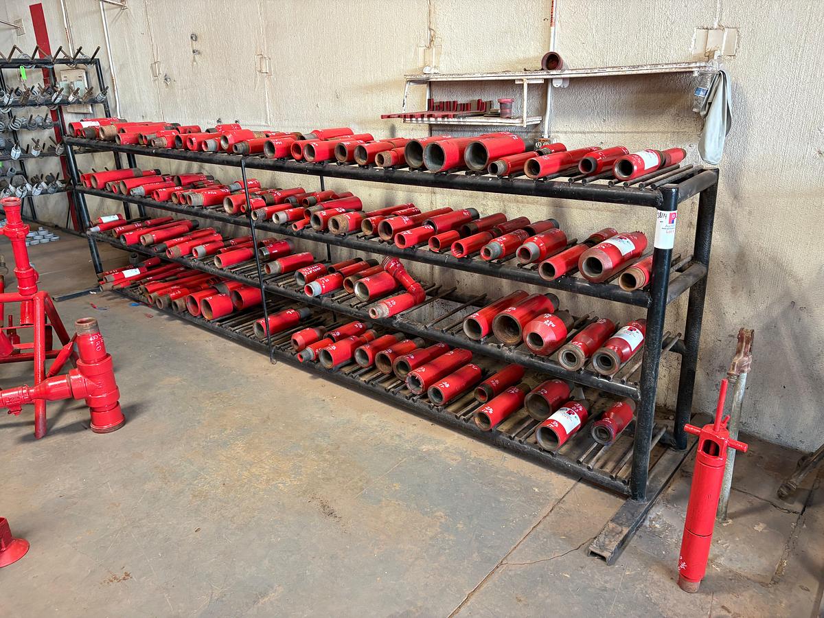Used 15.5’ x 4’ x 4’ 4-shelf tool rack