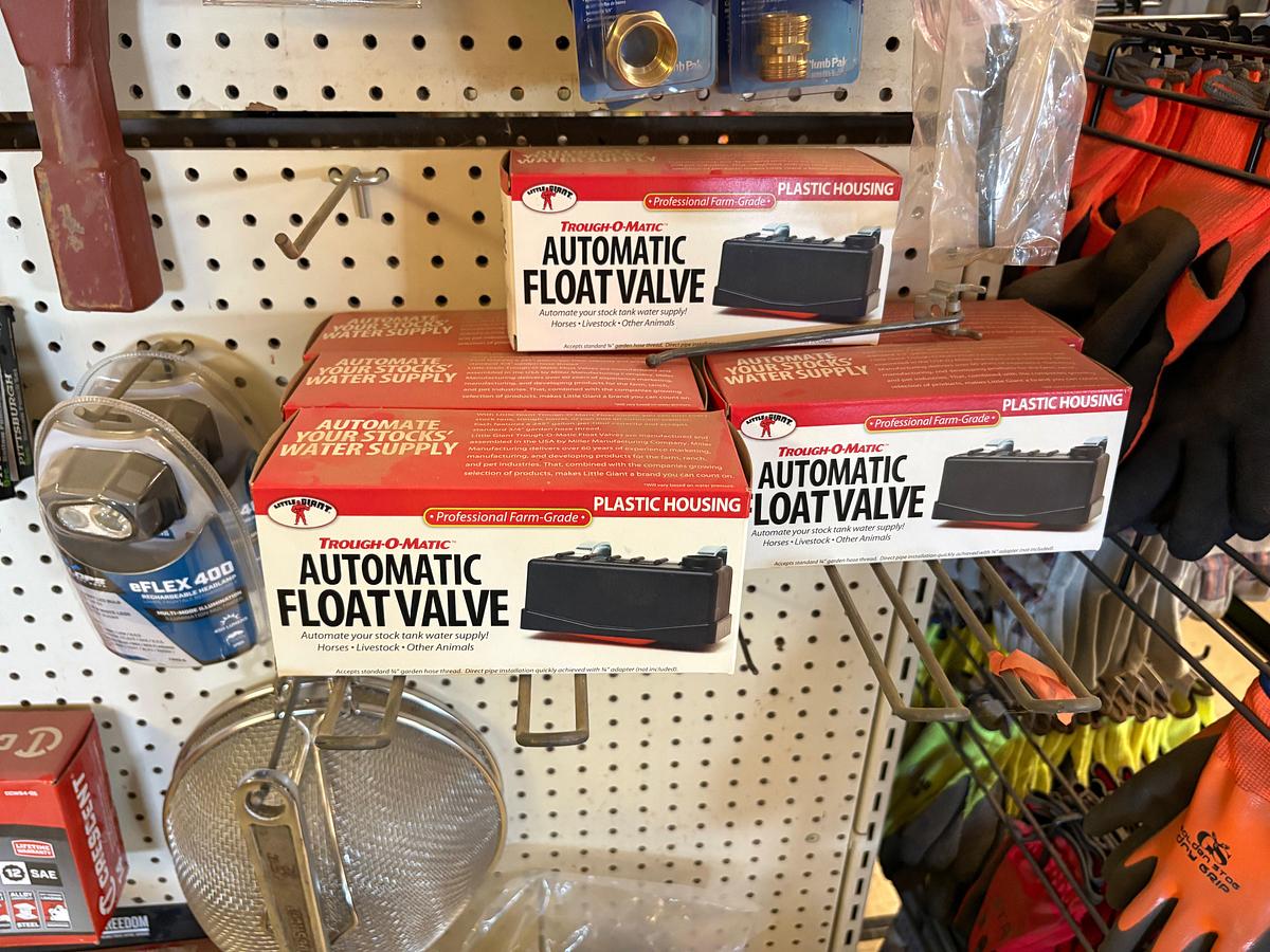 Used Hardware Contents of store shelf section