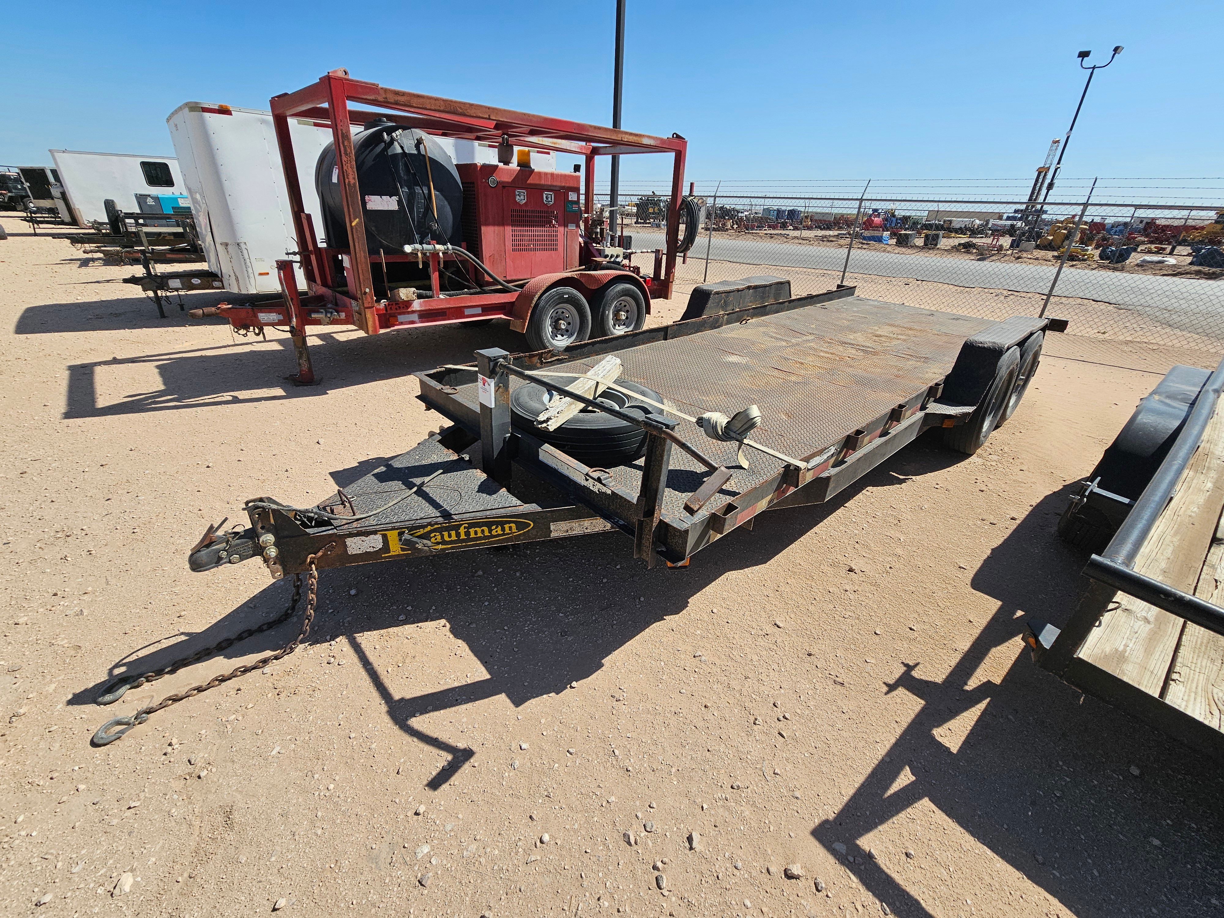 Used 2009 KAUFMAN TRAILERS OF NC 20’ X 82” T/A BUMPER PULL UTILITY TRAILER