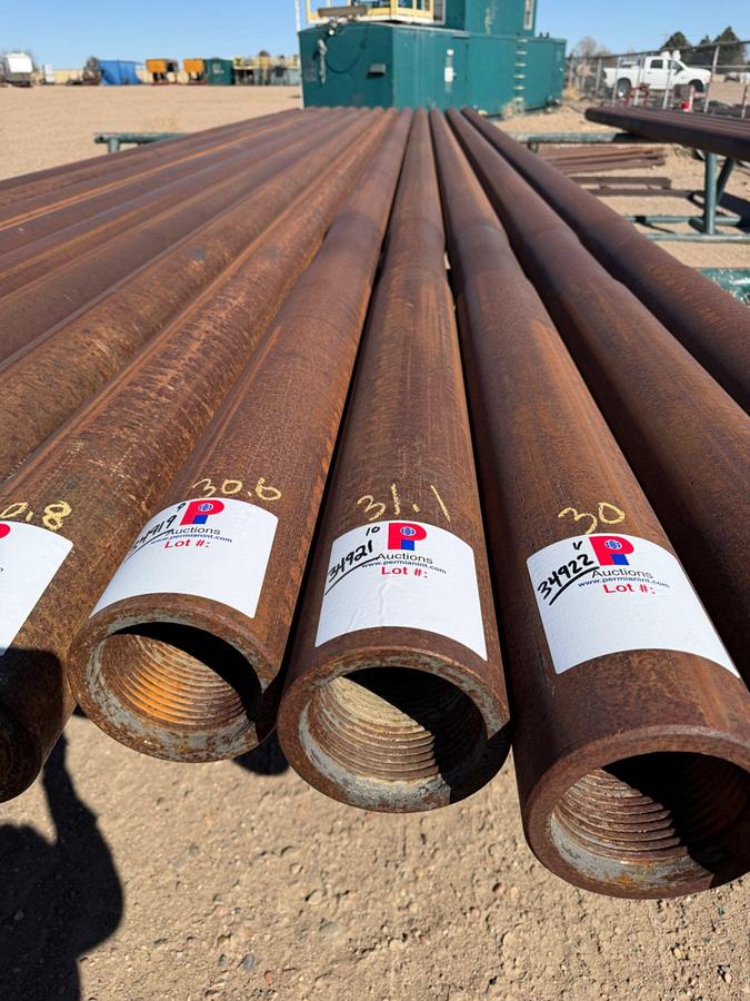 Used 6-1/4" OD X 2-1/4" ID X 31.1' L SGL. RECESS SLICK DRILL COLLAR W/ 4-1/2" XH CONN.