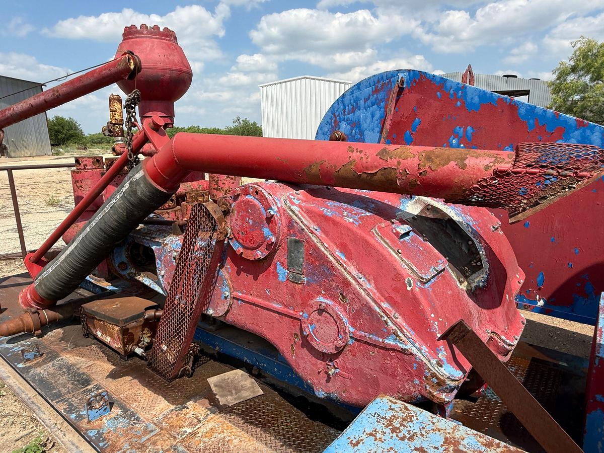Used OILWELL 7-1/4”x14” DUPLEX MUD PUMP P/B CAT D353