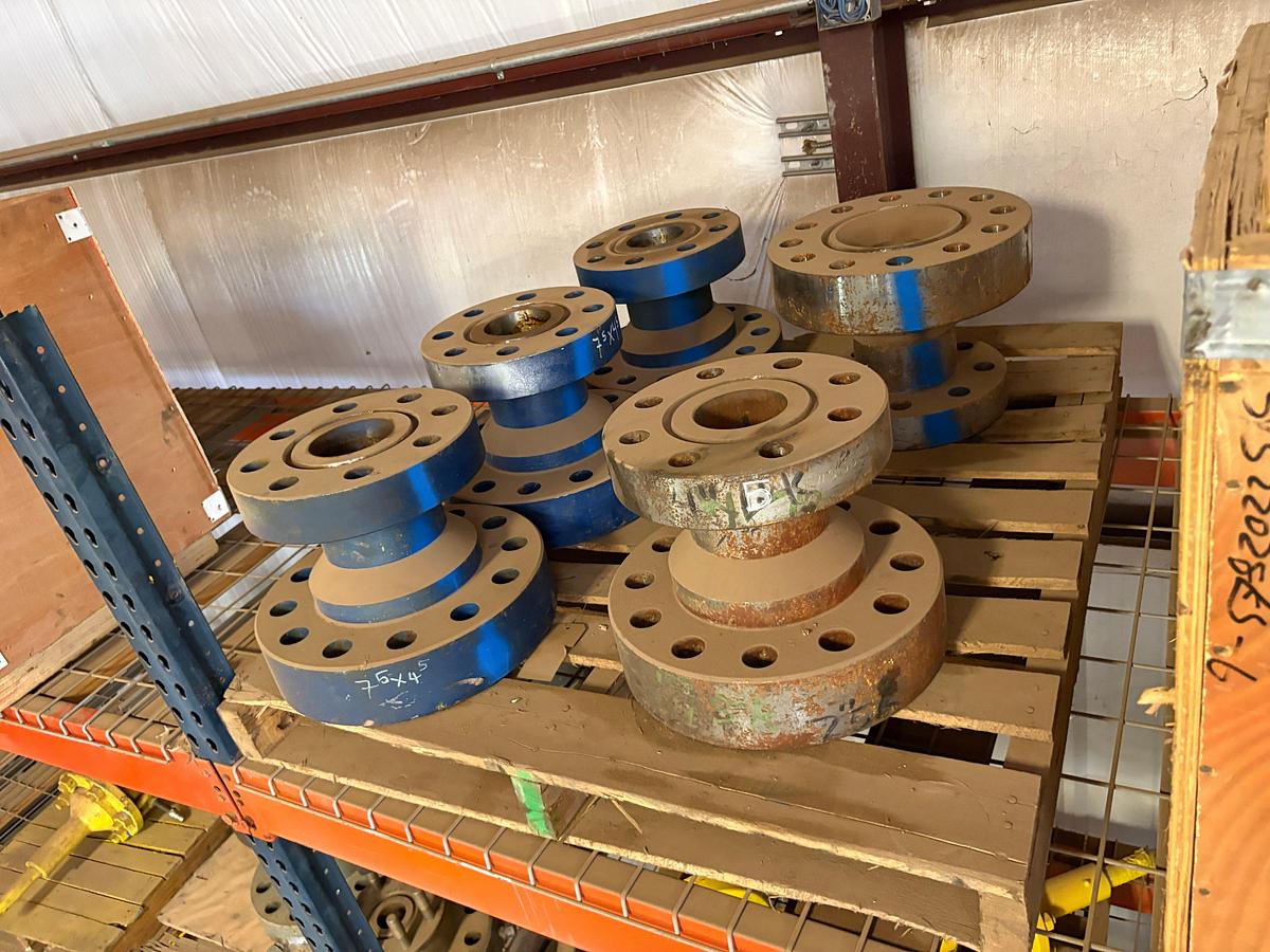 Used (6) 2-9-16” 5k gate valves & (5) 4” x 7” 5k spools