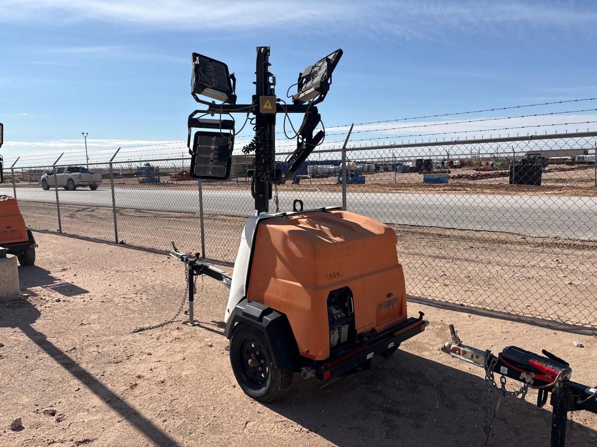 Used 2018 GENERAC MLT6SMD 6KW S/A BUMPER PULL LED LIGHT TOWER