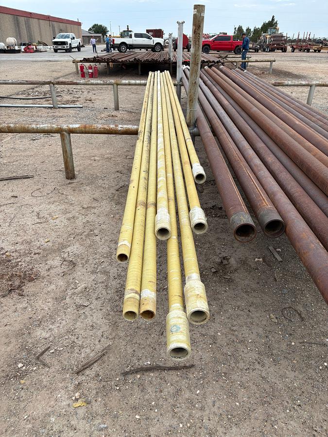 Used (248x$) 248’ (8 jts) of 2-1/2” fiberglass tubing pipe