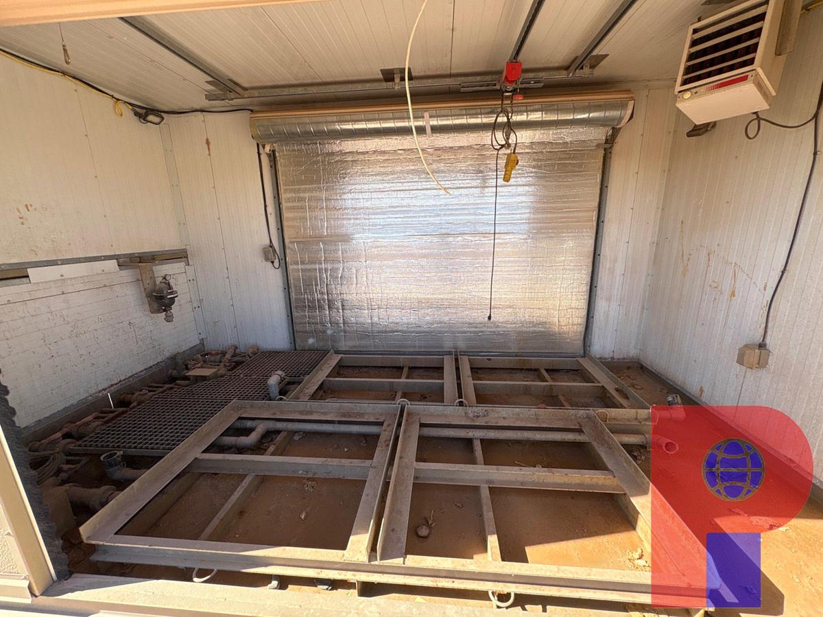 Used 16’L X 8’4”W X 9’8”H 2-DOOR CHEM SHED