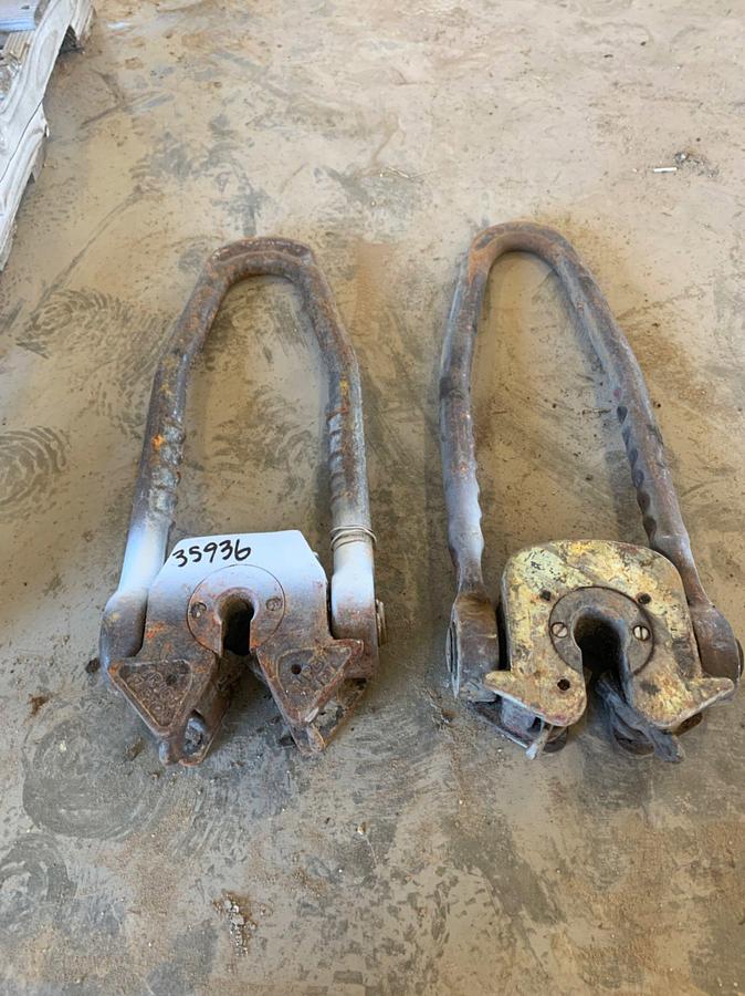 Used (2) TRICO Plate Type 17.5 Ton, and  Crown Plate Type 25 Ton Rod Elevators
