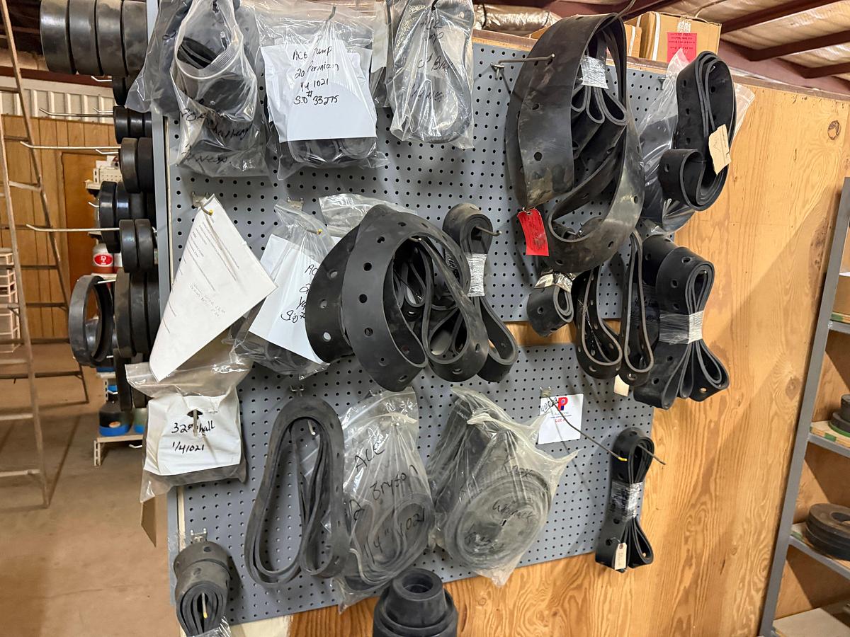 Used SECTION OF (6)MOSTLY 2-7/8” WSI 2K WP TUBING HEADS & RELATED, & WALL OF FLANGE GASKET & VICTAULIC TYPE GASKETS
