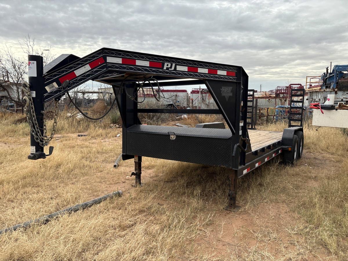 Used 2014 PJ TRAILERS 20’ X 7’ T/A GOOSENECK TRAILER